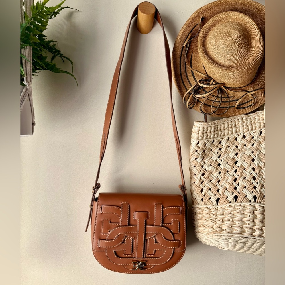 Sam Edelman Tan Leather Crossbody Bag